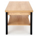 Konferenční stolek JENNA — přírodní hickory / černá