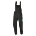 PARKSIDE® Pánské pracovní kalhoty s laclem (58, černá/zelená)