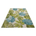 Kusový koberec Flair 105617 Tropical Leaves Turqouise Green – na ven i na doma 80x165 cm