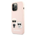 Karl Lagerfeld KLHMP13XSSKCI hard silikonové pouzdro iPhone 13 Pro MAX 6.7" light pink Silicone 