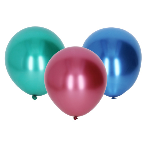 Balónek nafukovací 25cm chromový 100 ks Wiky