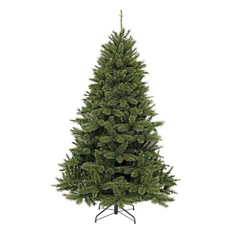 Vánoční stromek Bristlecone včetně kovového stojanu / borovice / 155 cm / PVC/PE / Ø 99 cm / zel