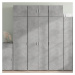 vidaXL Skříň highboard betonově šedá 70x42,5x185 cm kompozitní dřevo