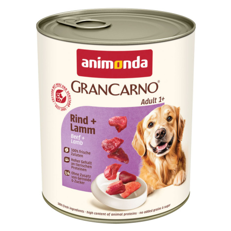 Animonda GranCarno Original Adult 6 x 800 g - hovězí & jehněčí