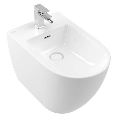 Villeroy & Boch Subway 3.0 - Stojící bidet, s přepadem, otvor pro baterii, CeramicPlus, alpská b