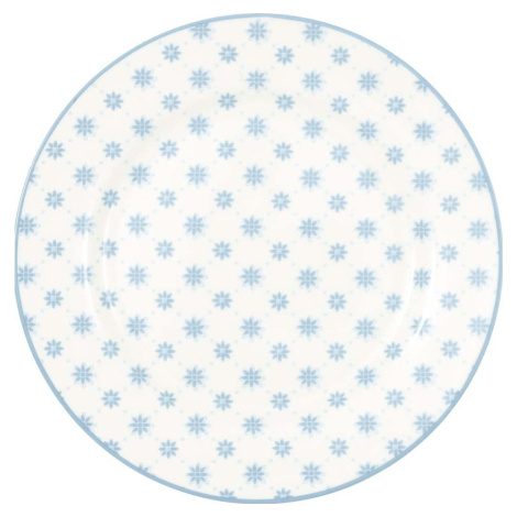 Modrý porcelánový dezertní talíř Green Gate Laurie, ø 20,5 cm