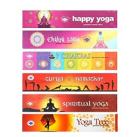 Green Tree Indické vonné tyčinky Yoga sada 6 ks