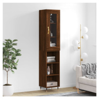 vidaXL Skříň highboard hnědý dub 34,5 x 34 x 180 cm kompozitní dřevo