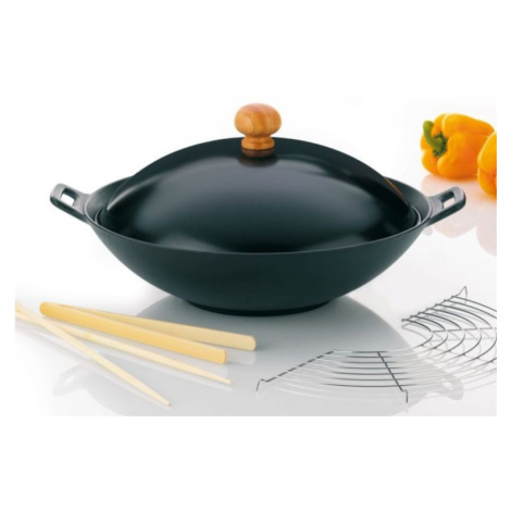 Pánev Wok s příslušenstvím, litinová, 36 cm