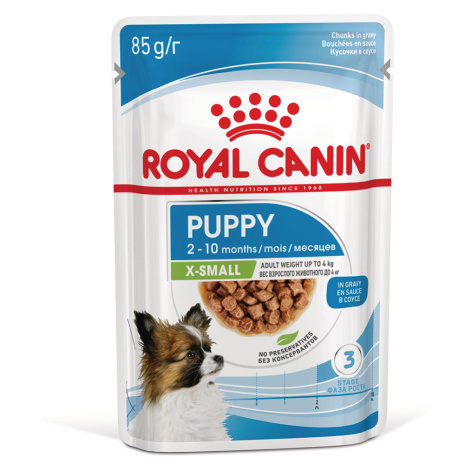 Royal Canin X-Small Puppy v omáčce - výhodné balení: 4 x 12 kapsiček (48 x 85 g)
