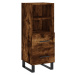 vidaXL Skříň highboard kouřový dub 34,5 x 34 x 180 cm kompozitní dřevo