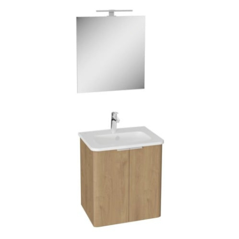 Koupelnová sestava s umyvadlem VitrA Mia 56,5x62,5x44,5 cm zlatý dub MIASETPR60D