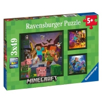 Ravensburger Puzzle Minecraft Biomes 3x49 dílků
