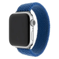 FIXED provlékací nylonový řemínek Apple Watch 38/40/41mm L modrý