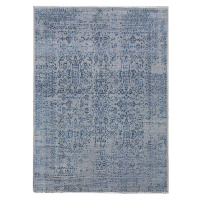 Diamond Carpets koberce Ručně vázaný kusový koberec Diamond DC-JK 1 Silver/blue - 365x457 cm