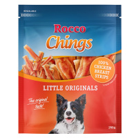 Rocco Chings sušené maso pro psy - NOVINKA: kuřecí prsa krátké proužky (250 g)