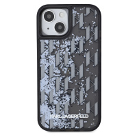 Zadní kryt Karl Lagerfeld Liquid Glitter Monogram Gradient pro Apple iPhone 14, černá