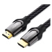 Vention Nylon Braided HDMI 2.0 Cable 1m Black Metal Type