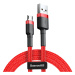 Baseus Cafule extra odolný nylonem opletený kabel USB / Micro USB QC3.0 2,4A 1m red