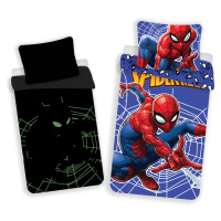 Jerry Fabrics Bavlněné povlečení se svítícím efektem 140x200 + 70x90 cm - Spider-man