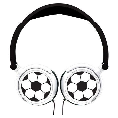 Skládací drátová sluchátka s fotbalovým designem