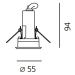 Artemide Ego 55 downlight 14d 3000K kruh Inox IK10 T4080SPW00