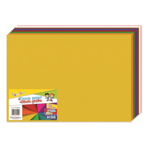 Hedvábný papír 50 × 70 cm, 22 g, 24 listů - mix barev Donau Elektronik