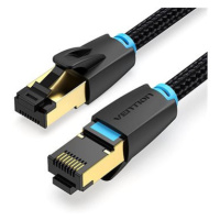 Vention Cotton Braided Cat.8 SFTP Patch Cable 0.5m Black