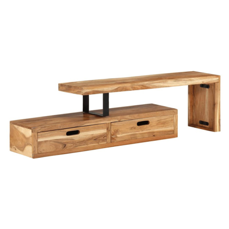 vidaXL TV stolek (118-200) x 30 x 40 cm masivní akácie