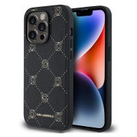 Pouzdro Karl Lagerfeld PU Karl Heads Pattern Magsafe zadní kryt Apple iPhone 14 PRO MAX Black