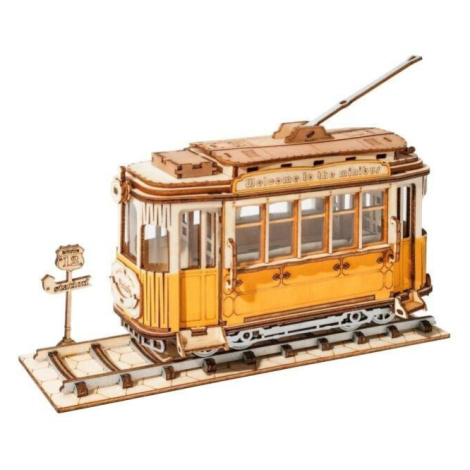 Puzzle 3D Tramvaj/145 dílků, dřevěné ROBOTIME