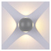 LED Wall Light kruhové 4 Diods Grey Body