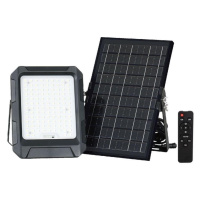 LED Solární reflektor LED/10W/3,7V IP65 4000K černá + DO