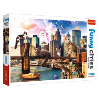 TREFL - Puzzle 1000 Crazy City - Cats in New York