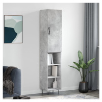 vidaXL Skříň highboard betonově šedá 34,5x34x180 cm kompozitní dřevo