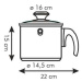 Tescoma Mlékovar dvouplášťový Presto s poklicí o 16 cm, 2.0 l (728718) - Tescoma