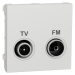 Schneider Electric Nová Unica televizní zásuvka TV+R individuální bílá NU345118
