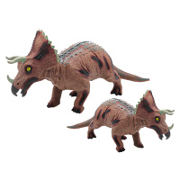 mamido  Velká figurka dinosaurus Triceratops se zvuky 36 cm hnědá