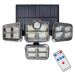 LED Solární reflektor se senzorem pohybu a soumraku 30W/3,7V 2400 mAh IP47 + DO