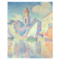 Obrazová reprodukce The Clocktower at St. Tropez, 1896, Signac, Paul, 30 × 40 cm