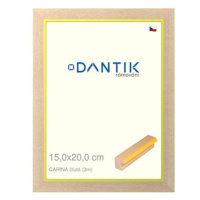 DANTIK rámeček 15 × 20, CARINA žlutý sklo čiré