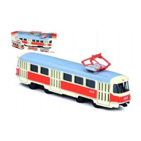 Tramvaj Tatra T3 česká kovová 16cm retro