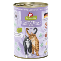 GranataPet pro kočky – DeliCATessen, konzerva, Kachna a drůbež 6× 400 g