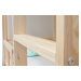 ELIS DESIGN Domečková postel patrová se zábranou svisle premium rozměr lůžka: 80 x 160 cm
