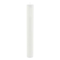 Bílá dlouhá svíčka Ego Dekor Cylinder Pure, doba hoření 30 h
