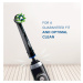 Oral-B EB 50-4 CrossAction Black náhradní hlavice s Technologií CleanMaximiser, 4 ks - 10PO01039