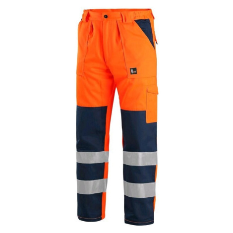 CXS Norwich reflexní pracovní kalhoty oranžovo modré