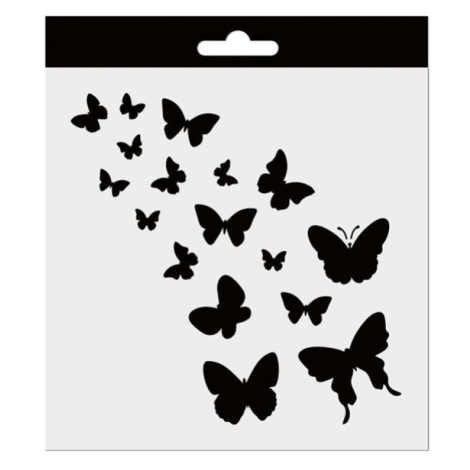 Šablona Aladine 15 × 15 cm - Motýlci