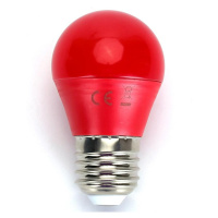 B.V. LED Žárovka G45 E27/4W/230V červená