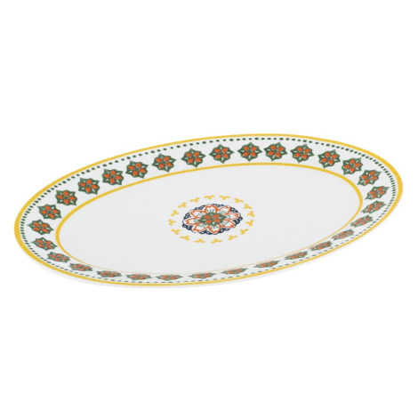 Porcelánový servírovací talíř Villa Altachiara Gardeny, 29,5 x 21 cm